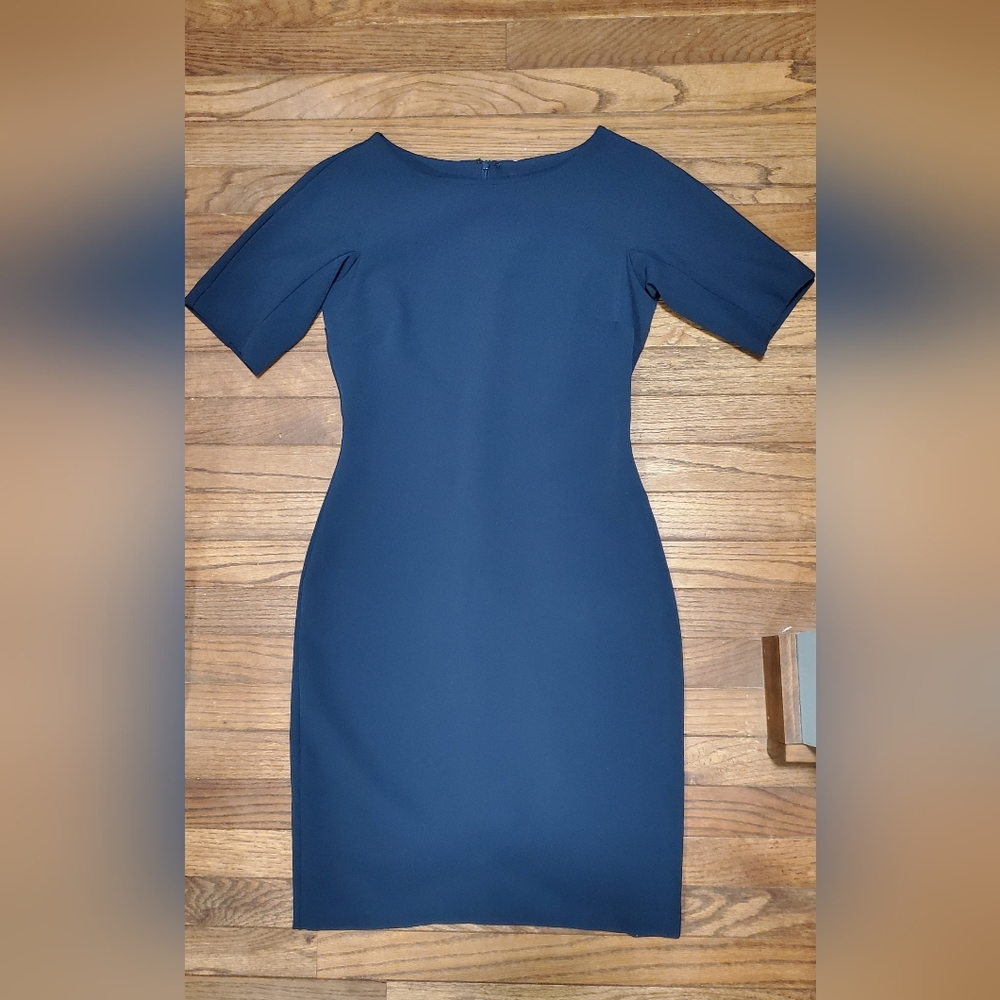 Ann Taylor Navy Sheath Dress